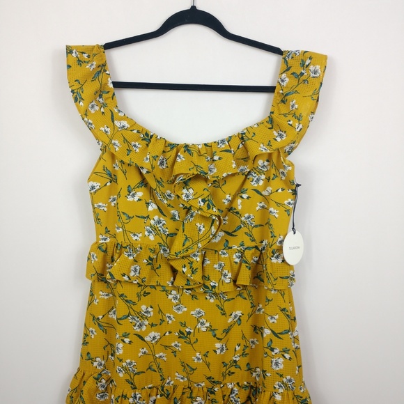 NWT Tularosa Lily Dress Yellow Floral x Revolve - Picture 2 of 8